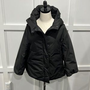 Jil Sander For Uniglo Black Cropped Hooded Jacket, M